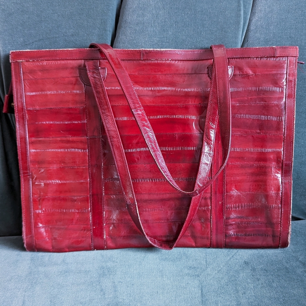 Vintage Eel Skin Purse Handbag